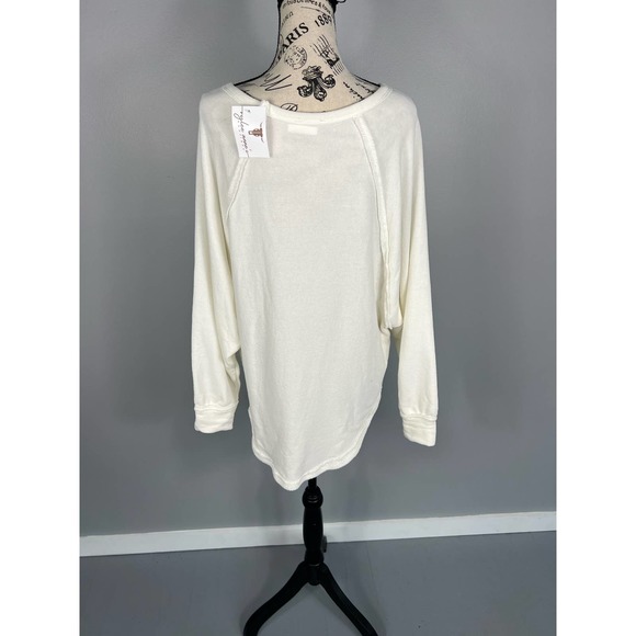 NWT semi sheer white long sleeve shirt - Picture 6 of 9
